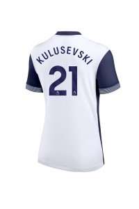 Fotbalové Dres Tottenham Hotspur Dejan Kulusevski #21 Dámské Domácí Oblečení 2024-25 Krátký Rukáv